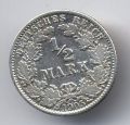 Германия---1/2 марки 1905г.