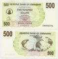 Зимбабве---500 долларов 2007г.Агрочек