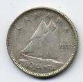 Канада---10 центов 1952г.