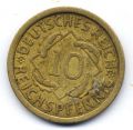 Веймарская республика---10 рейхспфеннигов 1925г.