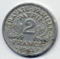 Франция---2 франка 1943г.