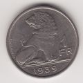 Бельгия---1 франк 1939г.