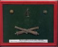 Франция---знак на кивер, цифра и пуговицы нижнего чина 4 полка артиллерии времен Крымской войны 1853-1856гг.