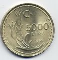 Турция---5000 лир 1994г.