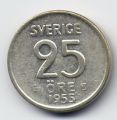 Швеция---25 эре 1955г.