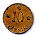 Финляндия---10 пенни 1937г.