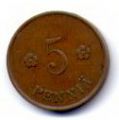 Финляндия---5 пенни 1930г.