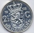 Нидерланды---2 1/2 гульдена 1962г.