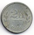 Бельгия---2 франка 1944г.