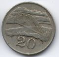Зимбабве---20 центов 1980-88гг.